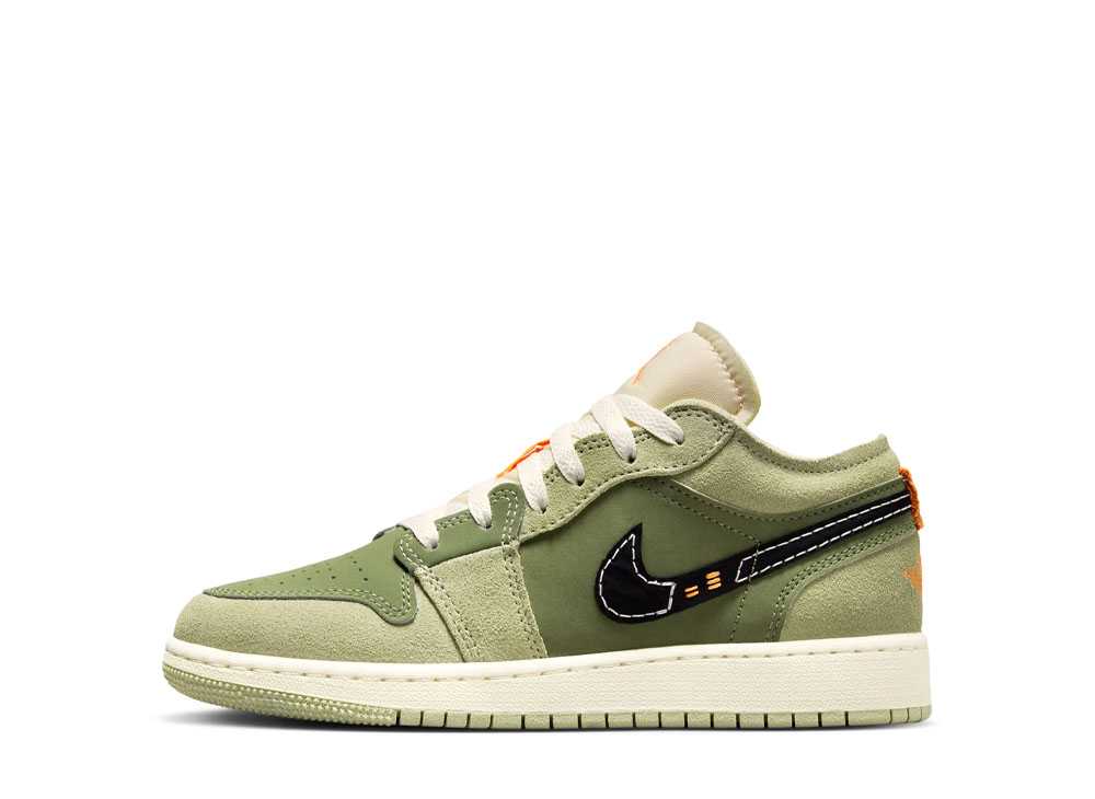 ナイキ GS エアジョーダン1 ロー SE クラフト スカイJ ライトオリーブ Nike GS Air Jordan1 Low SE Craft Sky J Light Olive FD9092-300