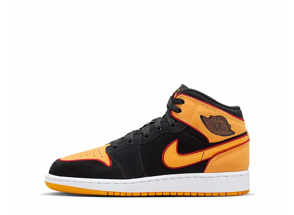 ナイキ GS エアジョーダン1 ミッド SE ヴィヴィッドオレンジ Nike GS Air Jordan 1 Mid SE Vivid Orange FJ4924-008