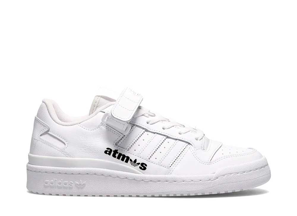 アトモス×アディダスオリジナルスフォーラムローホワイト ATMOS×ADIDAS ORIGINALS FORUM LOW WHITE FY7755-AT