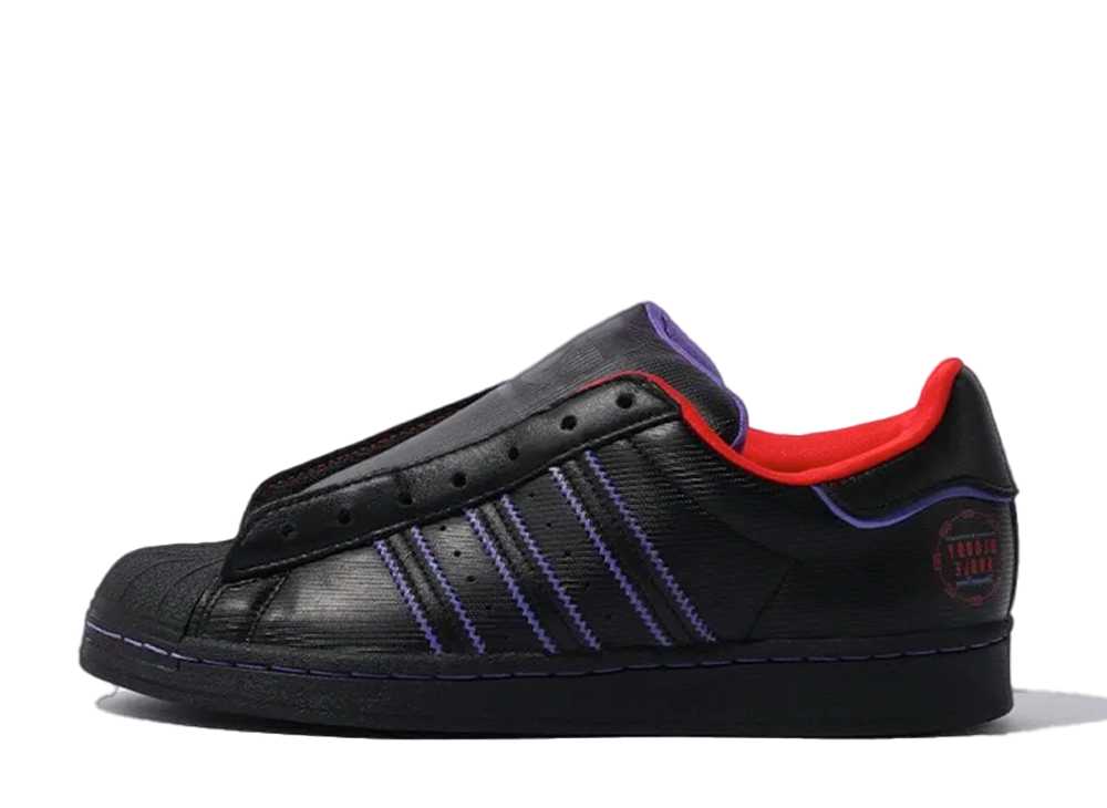 ブラッディ アングル×アディダス スーパースター Bloody Angle×adida Superstar Laceless Black FZ6568