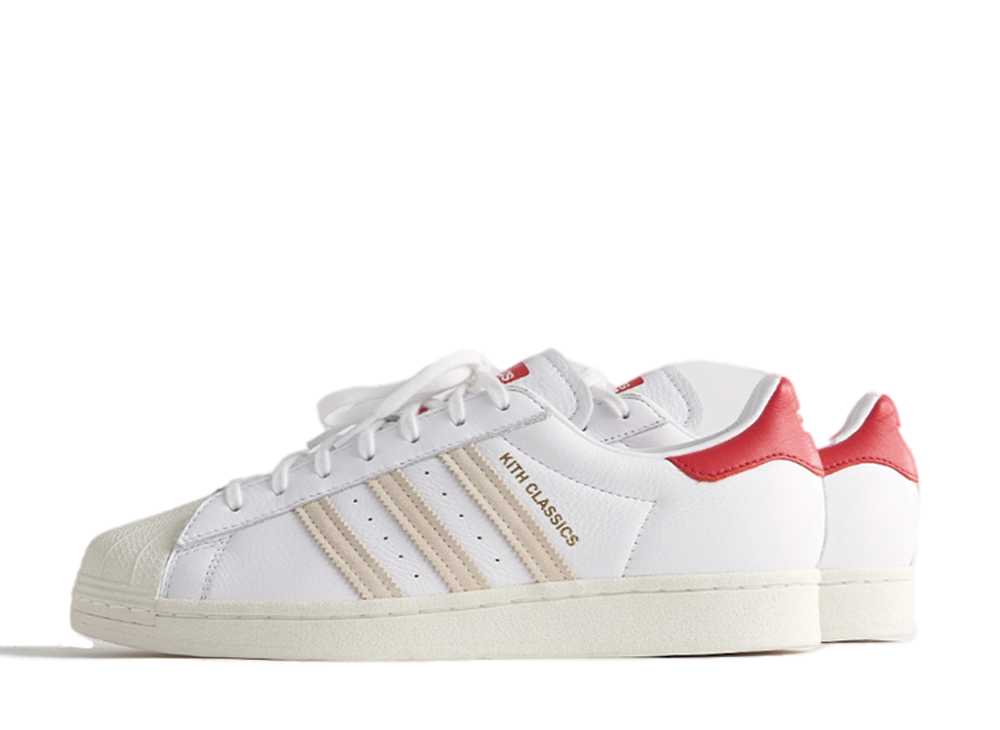 キス×アディダス スーパースター ホワイト KITH × adidas Superstar White/Red GY2543