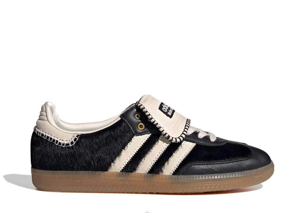 ウェールズ・ボナー×アディダス サンバ ポニー トーナル ロー Wales Bonner × adidas Samba Pony Tonal Low Core Black/Cream White IE0580