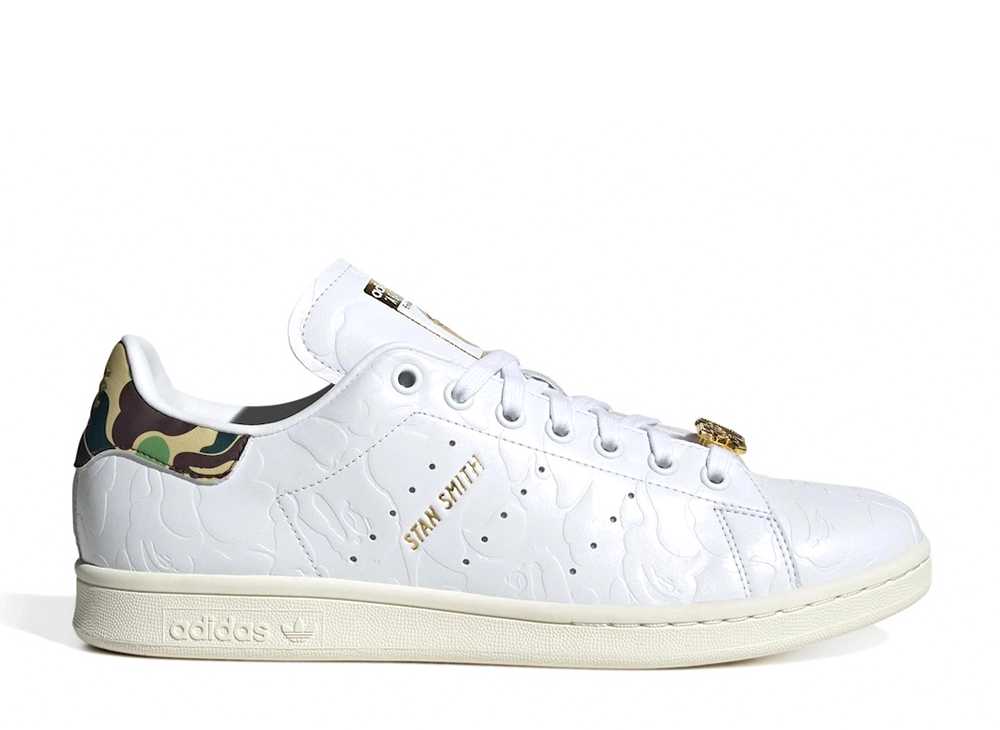 ア ベイシング エイプ×アディダス スタンスミス 30周年 A BATHING APE®︎ × adidas Originals Stan Smith 30th Anniversary White IG1115