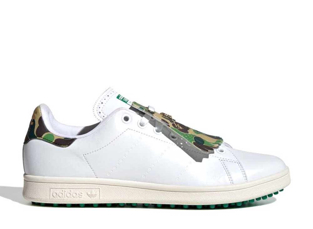 ア ベイシング エイプ × アディダス スタンスミス ゴルフ A BATHING APE®︎ × adidas Originals Stan Smith Golf Footwear White/Green IG5916