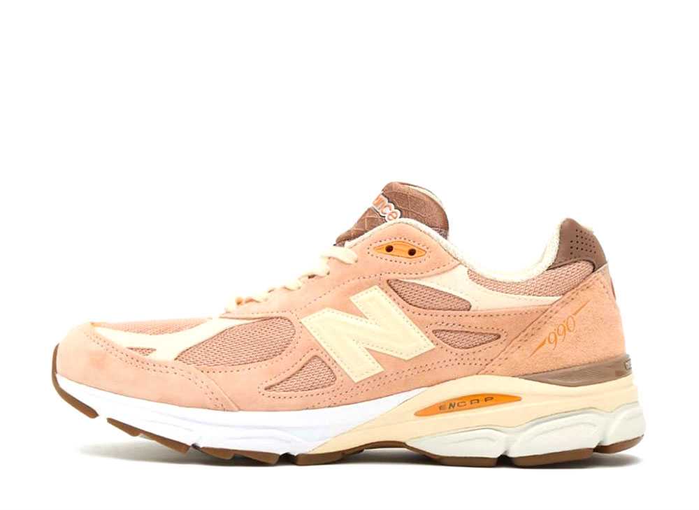 サイズ? × ニューバランス 990V3 クリーム/オレンジ Size? × New Balance 990V3 Cream/Orange M990SZ3