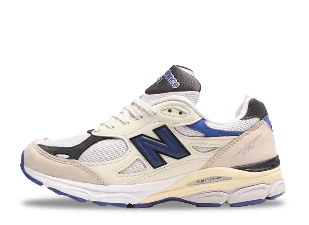 ニューバランス 990V3 ホワイト/ネイビー New Balance 990V3 White/Navy M990WB3