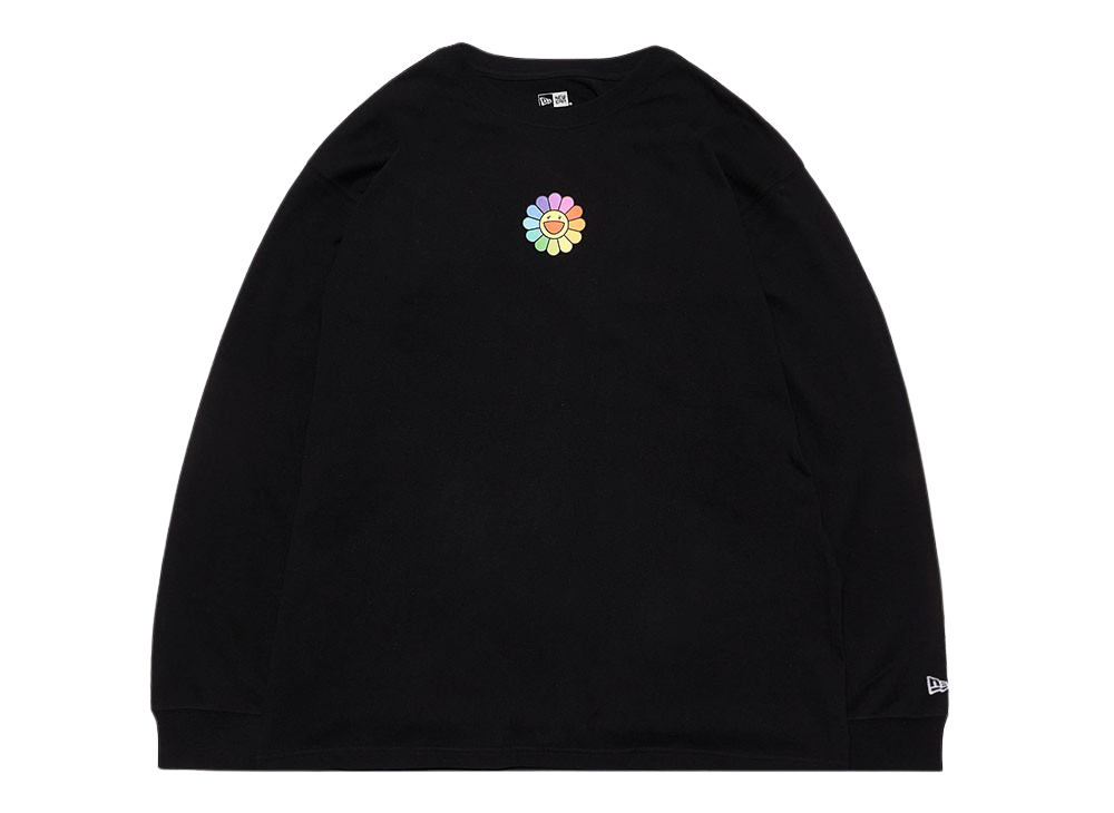 ニューエラ タカシムラカミ Tシャツ ブラック NEW ERA TAKASHI MURAKAMI L/S RELAXED FITCOTTON TEE Black NE-0069-Black