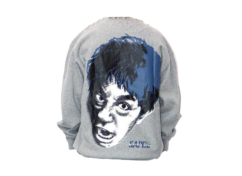 サプール x 浜田雅功 スウェットシャツ SAPEur x MASATOSHI HAMADA Sweatshirt Blue SAPE-0083-Blue