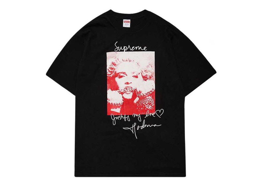 シュプリーム マドンナ Tシャツ ブラック Supreme Madonna Tee Black SUP-FW18-07-Black