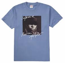 シュプリーム メアリー J ブライジ T ブルー Supreme Mary J. Blige Tee Blue SUP-FW19-09-Blue