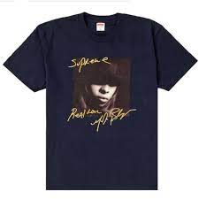 シュプリーム メアリー J ブライジ T ネイビー Supreme Mary J. Blige Tee Navy SUP-FW19-09-Navy