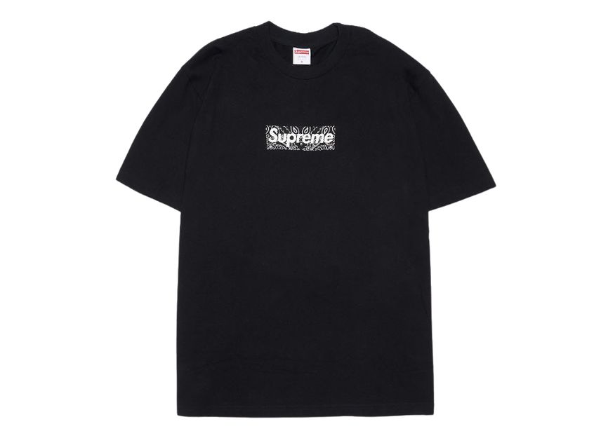 シュプリーム バンダナ ロゴ T ブラック Supreme Bandana Box Logo Tee Black SUP-FW19-113-Black