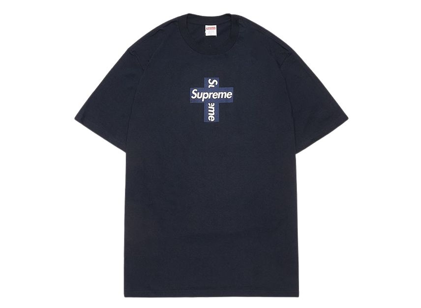 シュプリーム クロス ロゴ T ネイビー Supreme Cross Box Logo Tee Navy SUP-FW20-143-Navy