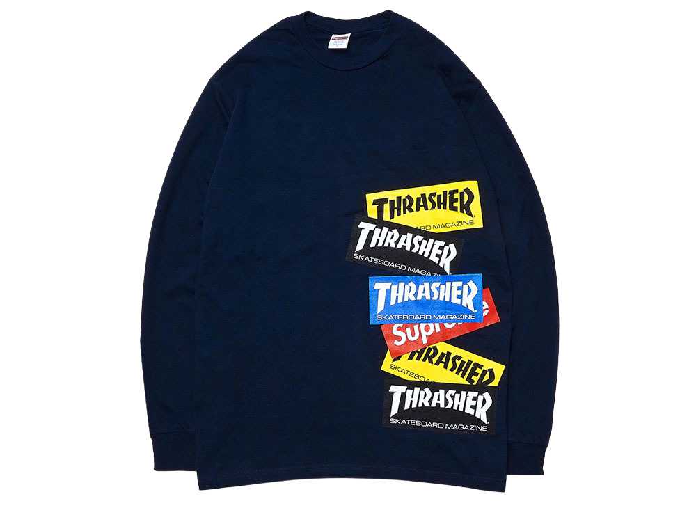 シュプリーム スラッシャー マルチロゴ Tシャツ ホワイト Supreme/Thrasher? MultiLogo L/S Tee White SUP-FW21-125-White