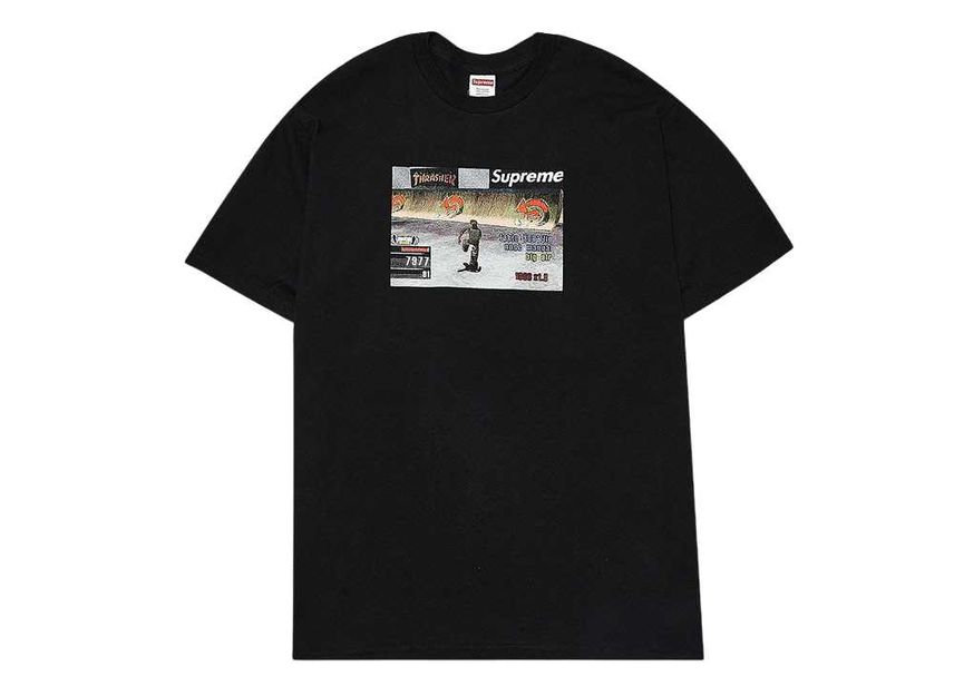 シュプリーム スラッシャー ゲーム T ブラック Supreme/Thrasher Game Tee Black SUP-FW21-126-Black