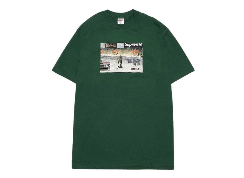 シュプリーム スラッシャー ゲーム T グリーン Supreme/Thrasher? Game Tee Dark Green SUP-FW21-126-Green