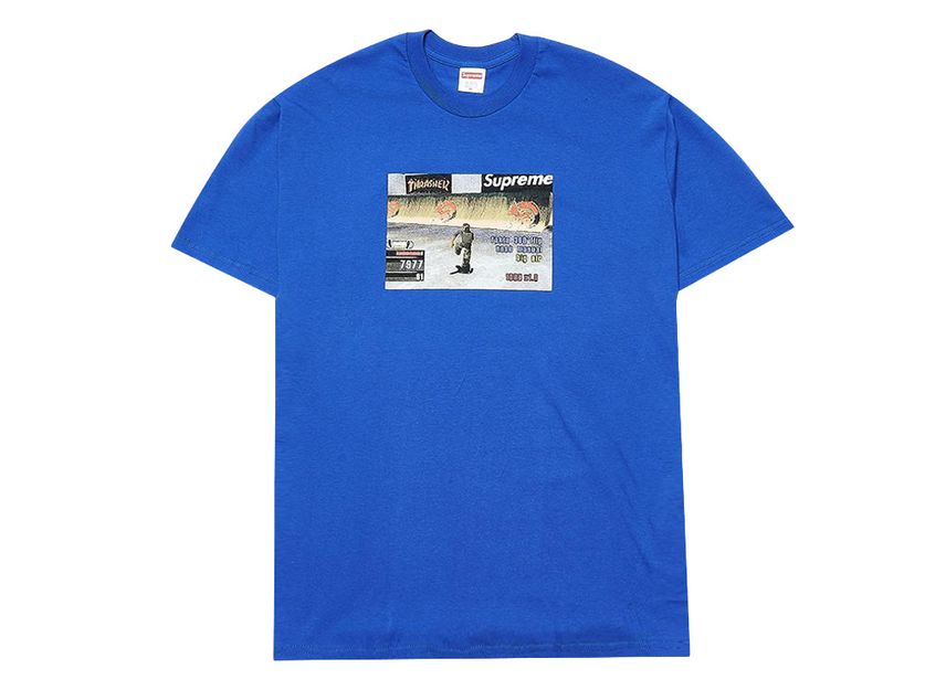 シュプリーム スラッシャー ゲーム T ロイヤル Supreme/Thrasher? Game Tee Royal SUP-FW21-126-Royal