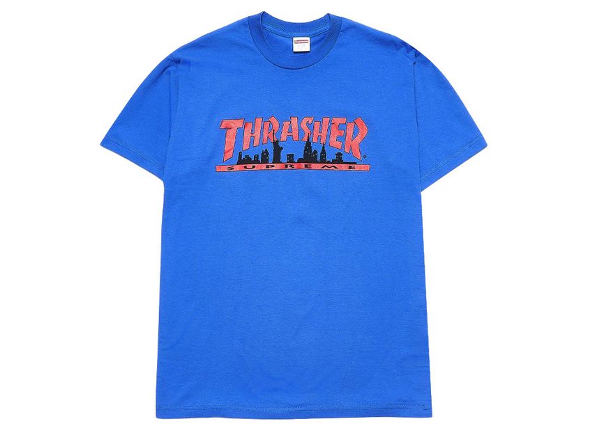 シュプリーム スラッシャー スカイライン T ロイヤル Supreme/Thrasher? Skyline Tee Royal SUP-FW21-127-Royal