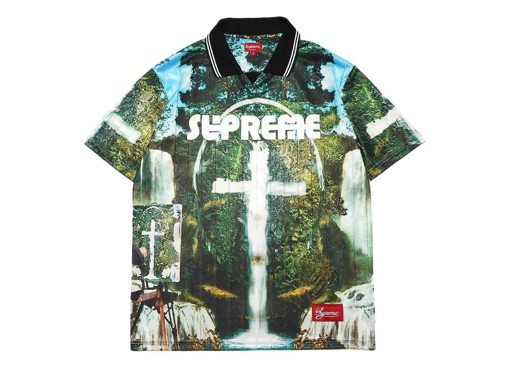 シュプリーム タダノリヨコオサッカージャージーグリーン Supreme Tadanori Yokoo SoccerJersey Green SUP-FW21-170-Green