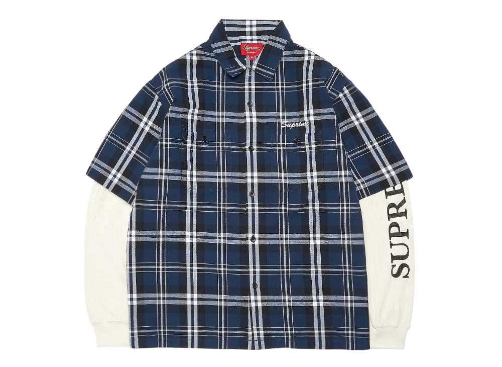 シュプリームサーマルワークシャツ プレイド Supreme Thermal Work Shirt Plaid SUP-FW21-193-Plaid