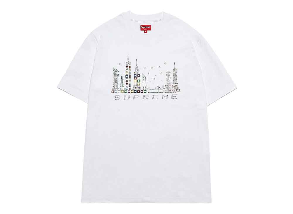 シュプリーム スカイラインS/Sトップ ホワイト Supreme Skyline S/S Top White SUP-FW21-195-White