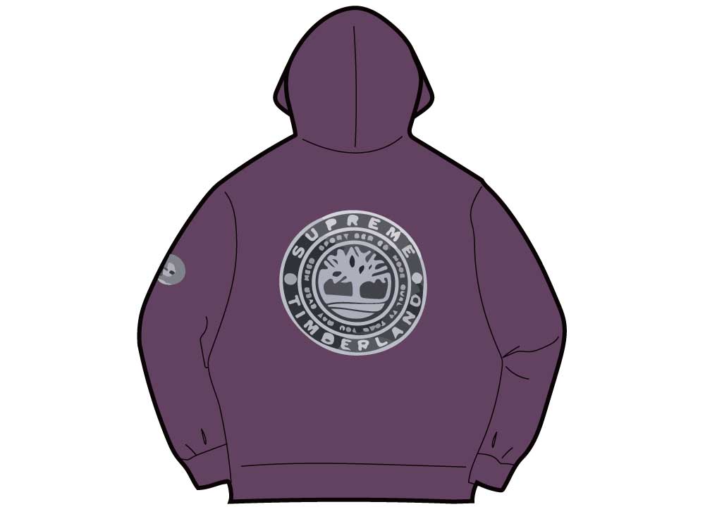 シュプリームティンバーランド スウェット パープル Supreme Timberland Sweat DustyPurple SUP-FW21-224-Purple