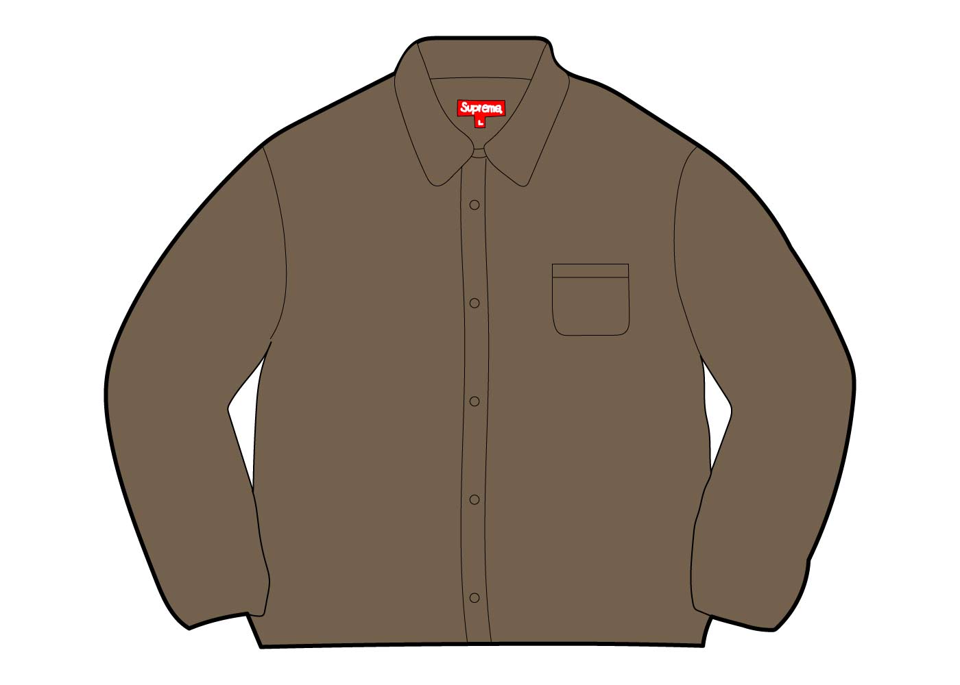 シュプリーム レザー シャツ オリーブ Supreme Leather Shirt Olive SUP-FW21-233-Olive