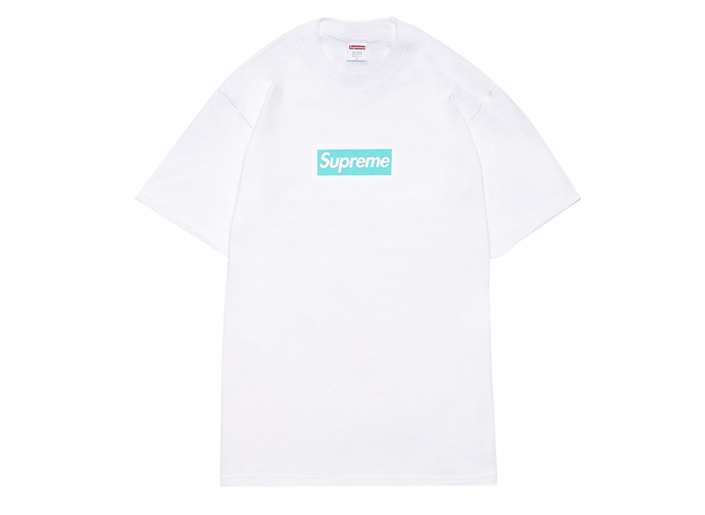 シュプリーム/ティファニーロゴTシャツホワイト Supreme/Tiffany&#38;Co. Box Logo Tee White SUP-FW21-269-White