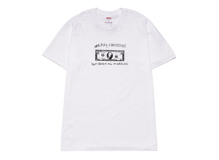 シュプリーム スペンド イット T ホワイト Supreme Spend It Tee White SUP-FW21-409-White