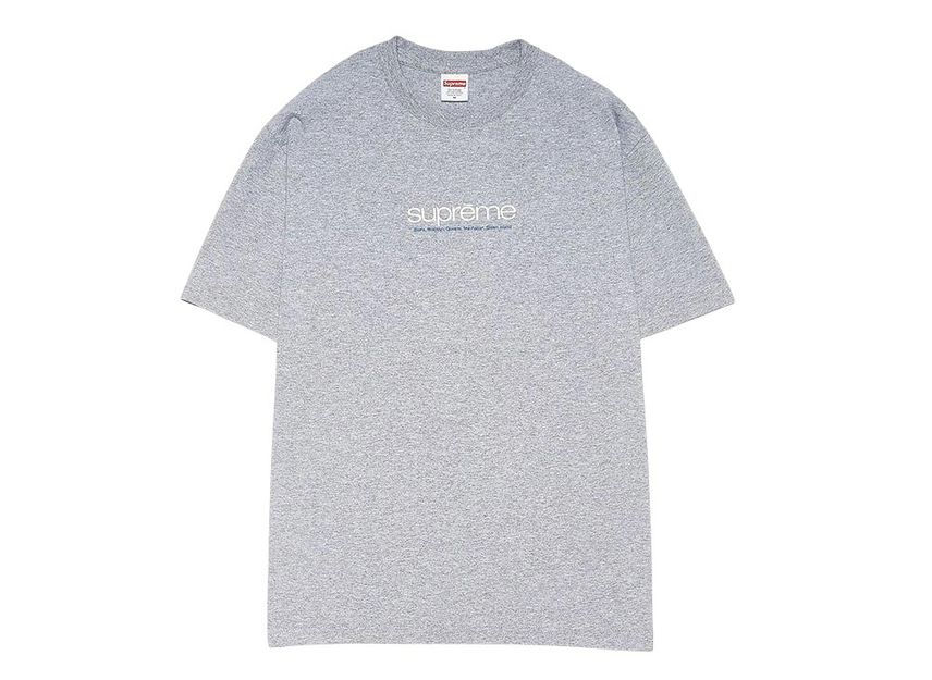 シュプリーム ファイブ ボロー T グレー Supreme Five Boroughs Tee Grey SUP-SS21-018-Grey