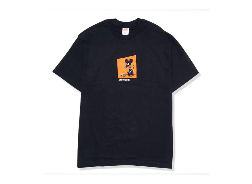 シュプリーム マウス Tシャツ ブラック Supreme Mouse Tee Black SUP-SS21-022