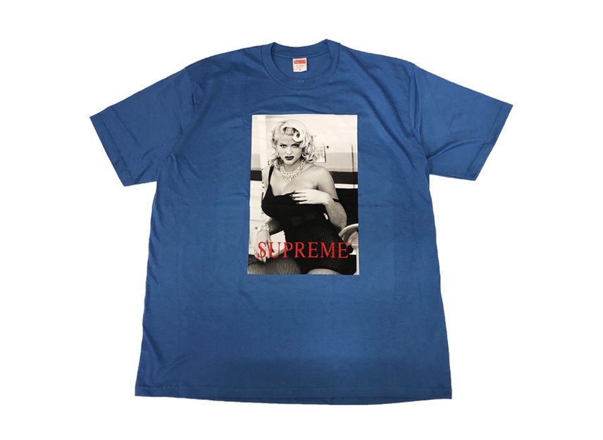 シュプリーム アンナ ニコル スミス T ロイヤル Supreme Anna Nicole Smith Tee Light Royal SUP-SS21-208-Royal