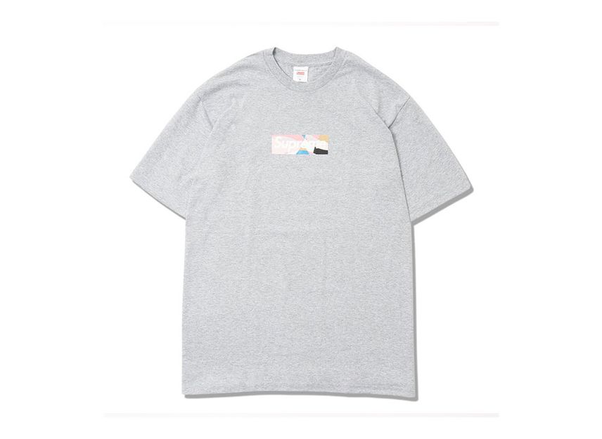 シュプリーム エミリオ プッチ ロゴ T グレー Supreme/Emilio Pucci?Logo Tee &#34;Grey/Pink SUP-SS21-362-GreyPink