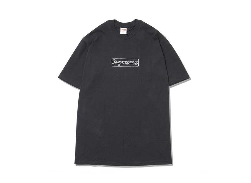 シュプリーム カウズ ロゴ T ブラック Supreme KAWS Chalk Logo Tee Black SUP-SS21-408-Black