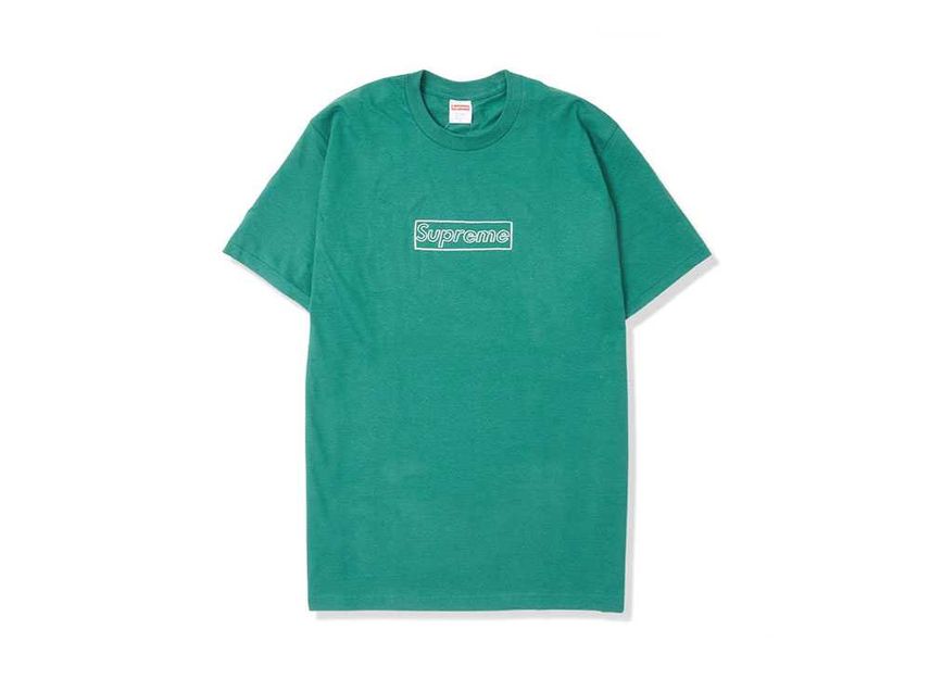 シュプリーム カウズ ロゴ T パイン Supreme KAWS Chalk Logo Tee Light Pine SUP-SS21-408-Pine