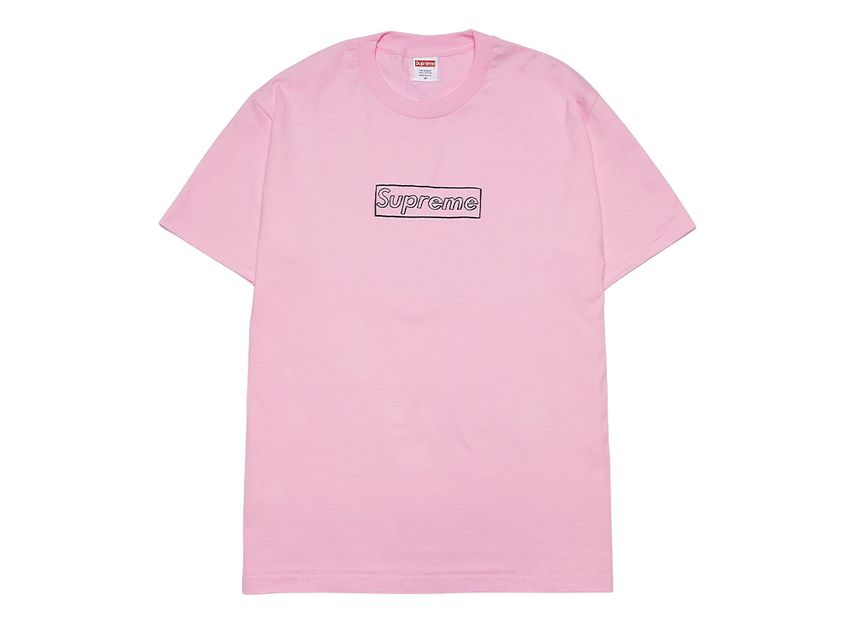 シュプリーム カウズ ロゴ T ピンク Supreme KAWS Chalk Logo Tee Pink SUP-SS21-408-Pink