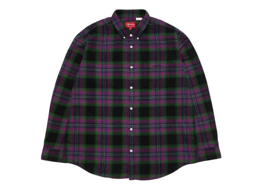 シュプリーム ブラシ プレイド シャツ ブラック Supreme Brushed Plaid Flannel Shirt Black SUP-SS22-018-Black