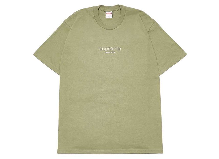 シュプリーム クラシック ロゴ T オリーブ Supreme Classic Logo Tee Light Olive SUP-SS22-028-Olive