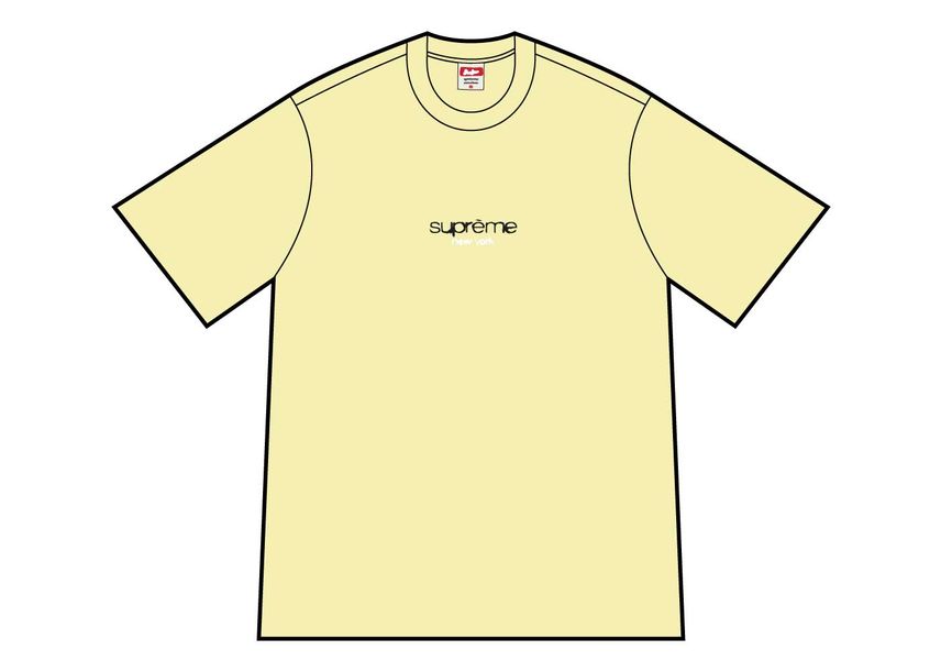 シュプリーム クラシック ロゴ T イエロー Supreme Classic Logo Tee Pale Yellow SUP-SS22-028-Yellow