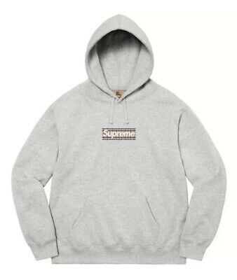 シュプリーム バーバリー スウェット グレー Supreme/Burberry Logo Sweat Heather Grey SUP-SS22-102-Grey