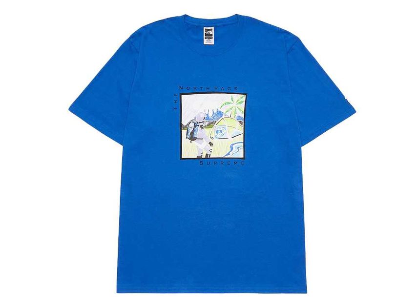 シュプリーム ザノースフェイス トップ ブルー Supreme/The North Face Sketch S/S Top Blue SUP-SS22-138-Blue