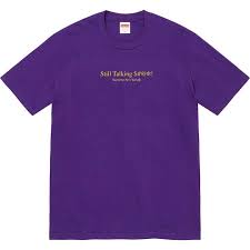 シュプリーム スティル トーキング T パープル Supreme Still Talking Tee Purple SUP-SS22-200-Purple