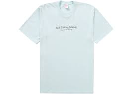 シュプリーム スティル トーキング T ブルー Supreme Still Talking Tee Pale Blue SUP-SS22-200