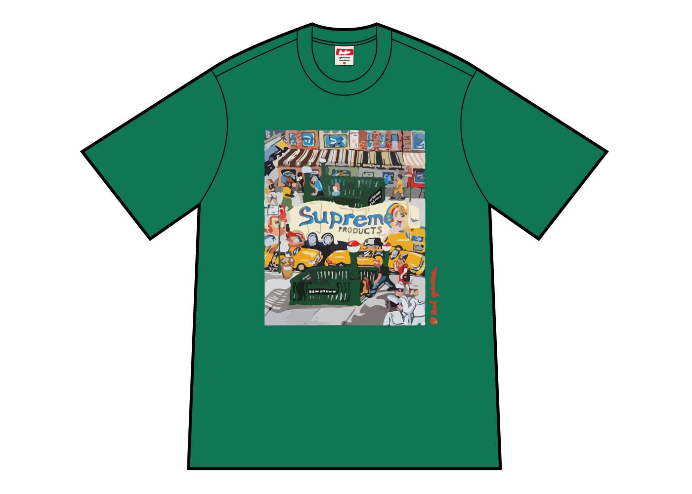 シュプリーム マンハッタン T パイン Supreme Manhattan Tee Light Pine SUP-SS22-402-Pine