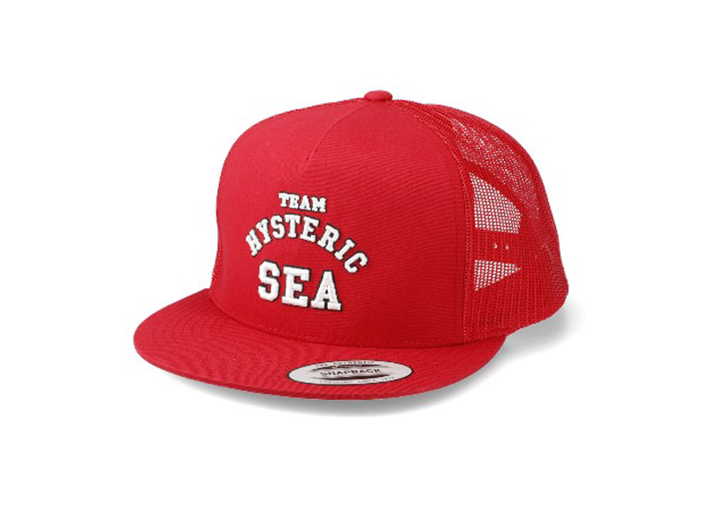 ウィンダンシー ヒステリックグラマー キャップブラック WIND AND SEAxHYSTERIC GLAMOUR MeshCap Black WAS-0027-Black